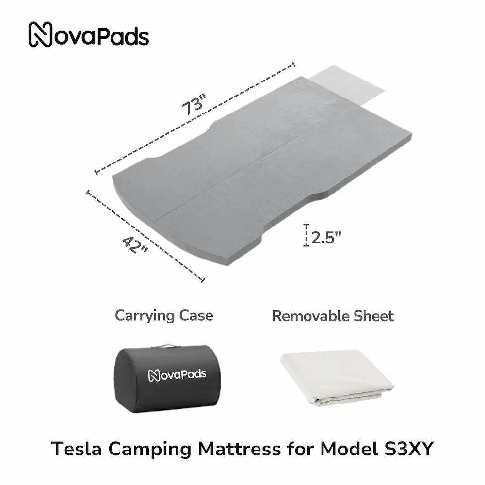 Like New Tesla Model Y Mattress - Tesla Bed - Camping Foam Mattress