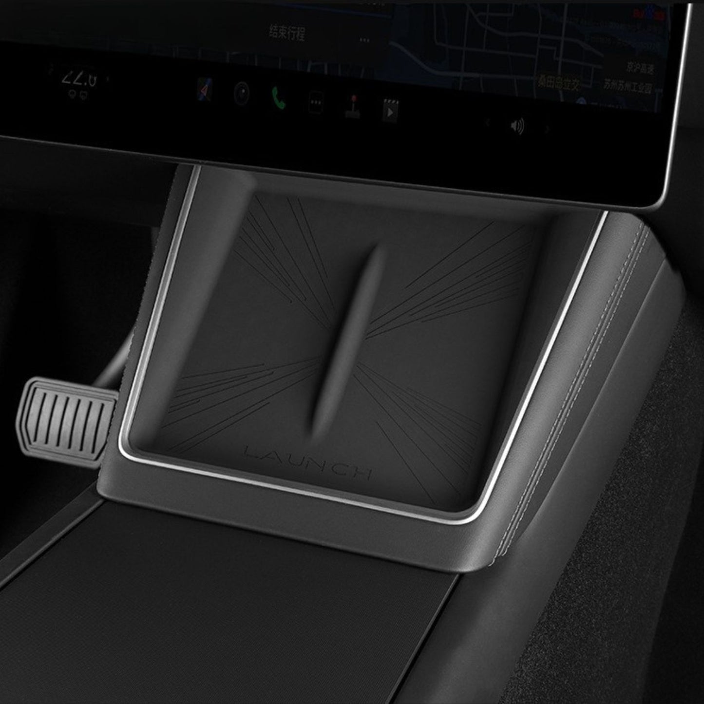 Tesla Model Y 2025 Juniper Wireless Charging Silicone Pad for Central Control