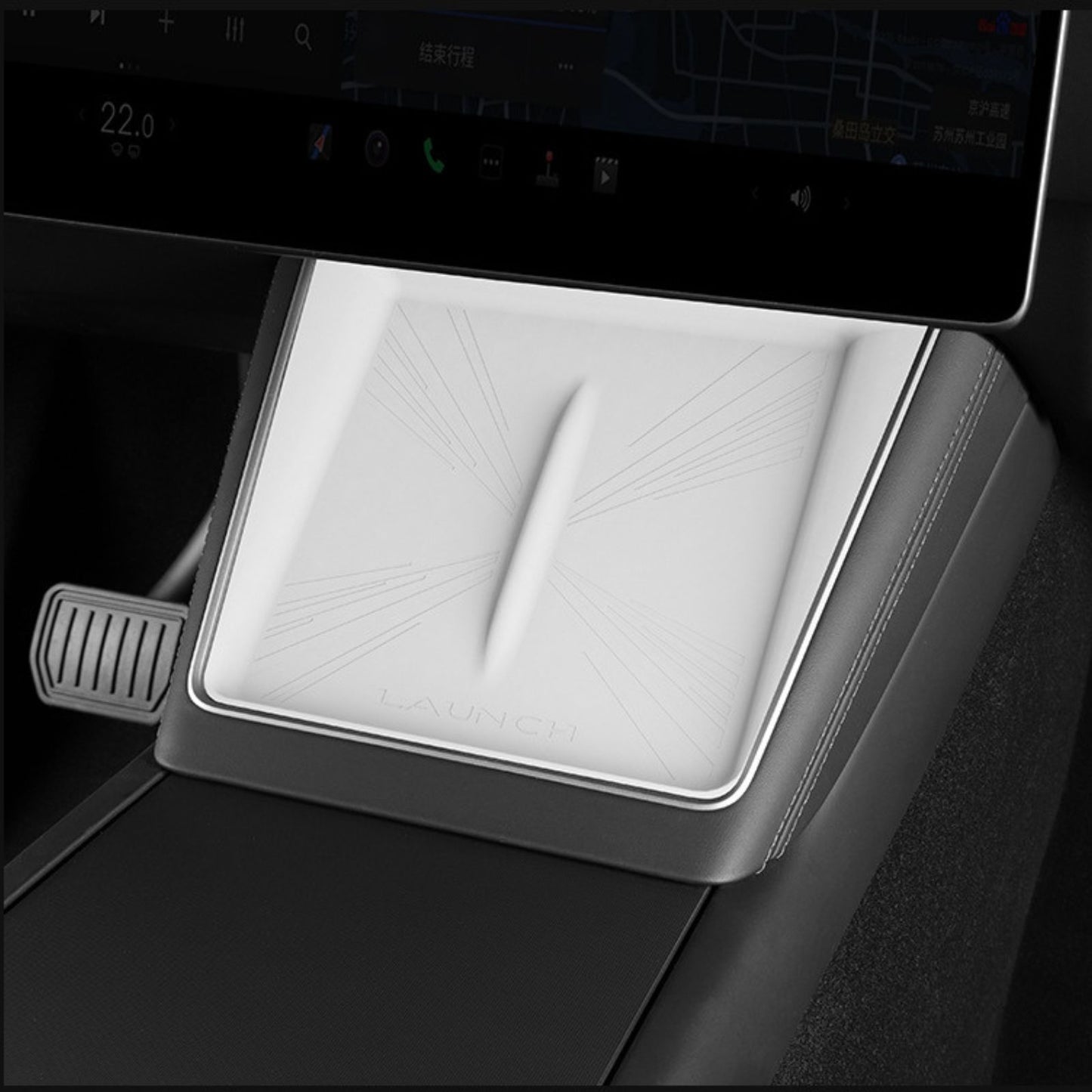 Tesla Model Y 2025 Juniper Wireless Charging Silicone Pad for Central Control