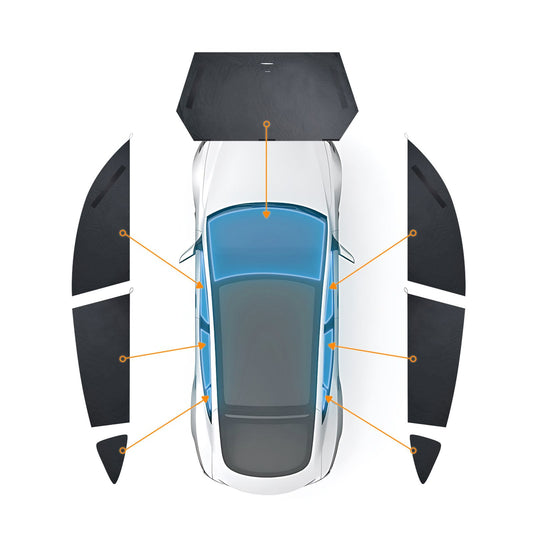 Tesla Model 3 Window Covers & Shades - Sunshade Windshield for Model 3