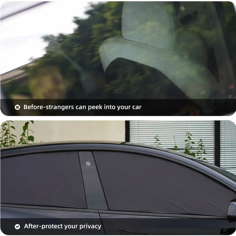 Tesla Model Y Window Shades - Sunshade - Window Covers - Privacy Curtains